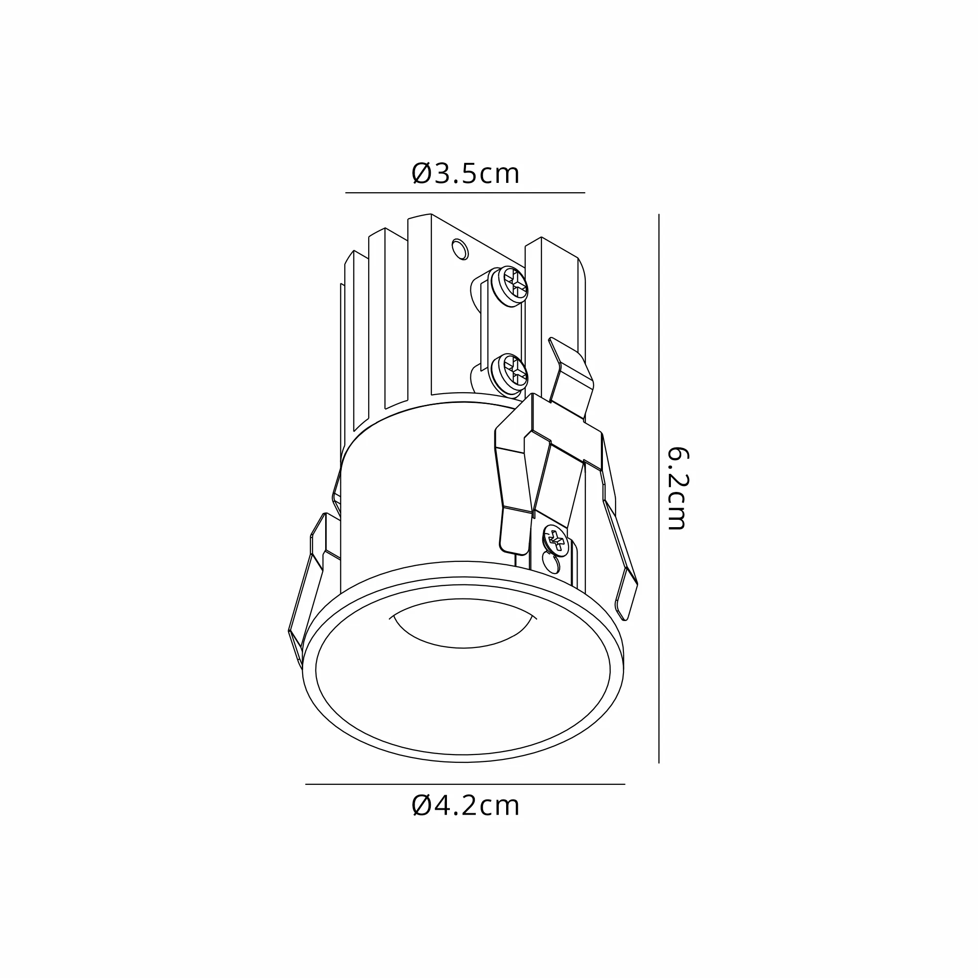 Hurgada Recessed Spotlight 7W LED 3000K White M8667  Mantra Fusion Hurgada
